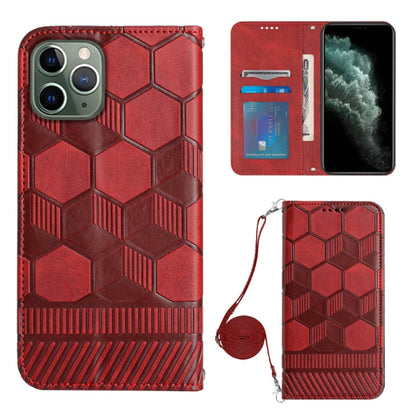 Crossbody Football Texture Magnetic PU Phone Case, For iPhone 11, For iPhone 11 Pro, For iPhone 11 Pro Max, For iPhone 12, For iPhone 12 Mini, For iPhone 12 Pro, For iPhone 12 Pro Max, For iPhone 13