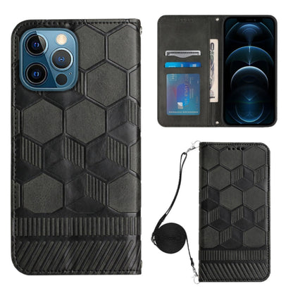 Crossbody Football Texture Magnetic PU Phone Case, For iPhone 11, For iPhone 11 Pro, For iPhone 11 Pro Max, For iPhone 12, For iPhone 12 Mini, For iPhone 12 Pro, For iPhone 12 Pro Max, For iPhone 13