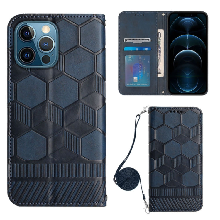 Crossbody Football Texture Magnetic PU Phone Case, For iPhone 11, For iPhone 11 Pro, For iPhone 11 Pro Max, For iPhone 12, For iPhone 12 Mini, For iPhone 12 Pro, For iPhone 12 Pro Max, For iPhone 13