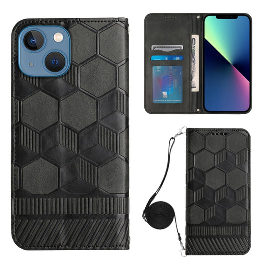 Crossbody Football Texture Magnetic PU Phone Case, For iPhone 13 Mini, For iPhone 13 Pro, For iPhone 13 Pro Max, For iPhone 14, For iPhone 14 Plus, For iPhone 14 Pro, For iPhone 14 Pro Max, For iPhone SE 2022/SE 2020/8/7