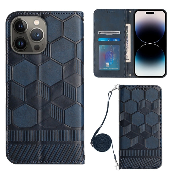 Crossbody Football Texture Magnetic PU Phone Case, For iPhone 13 Mini, For iPhone 13 Pro, For iPhone 13 Pro Max, For iPhone 14, For iPhone 14 Plus, For iPhone 14 Pro, For iPhone 14 Pro Max, For iPhone SE 2022/SE 2020/8/7