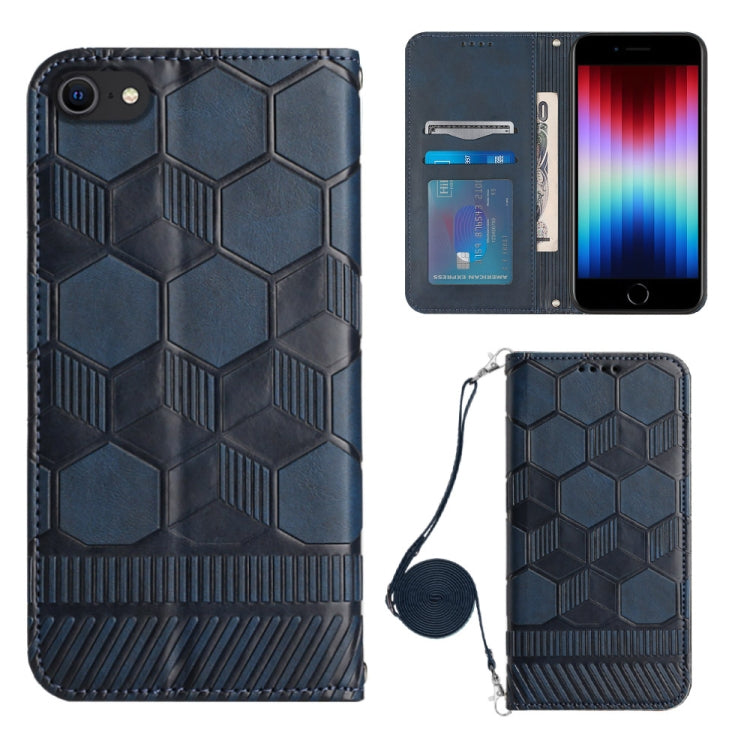 Crossbody Football Texture Magnetic PU Phone Case, For iPhone 13 Mini, For iPhone 13 Pro, For iPhone 13 Pro Max, For iPhone 14, For iPhone 14 Plus, For iPhone 14 Pro, For iPhone 14 Pro Max, For iPhone SE 2022/SE 2020/8/7