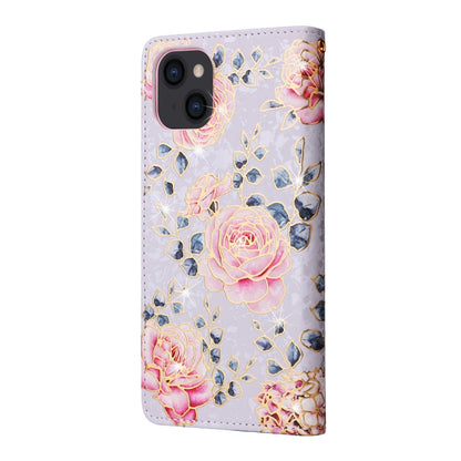 Bronzing Painting RFID Leather Case, For iPhone 14, For iPhone 14 Plus, For iPhone 14 Pro, For iPhone 14 Pro Max, For iPhone 13 mini, For iPhone 13, For iPhone 13 Pro, For iPhone 13 Pro Max