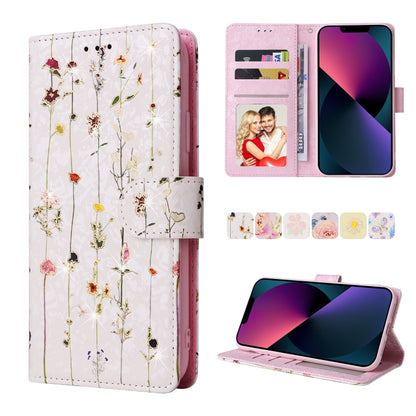 Bronzing Painting RFID Leather Case, For iPhone 14, For iPhone 14 Plus, For iPhone 14 Pro, For iPhone 14 Pro Max, For iPhone 13 mini, For iPhone 13, For iPhone 13 Pro, For iPhone 13 Pro Max