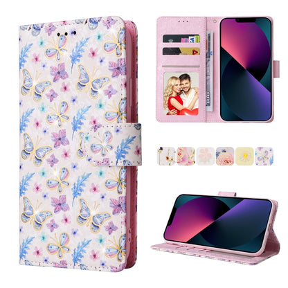 Bronzing Painting RFID Leather Case, For iPhone 14, For iPhone 14 Plus, For iPhone 14 Pro, For iPhone 14 Pro Max, For iPhone 13 mini, For iPhone 13, For iPhone 13 Pro, For iPhone 13 Pro Max