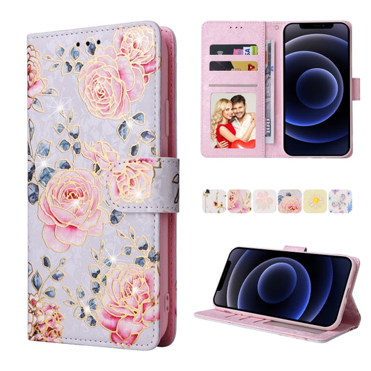 Bronzing Painting RFID Leather Case, For iPhone 12 mini, For iPhone 12 / 12 Pro, For iPhone 12 Pro Max, For iPhone 11, For iPhone 11 Pro, For iPhone 11 Pro Max, For iPhone XS Max, For iPhone XR