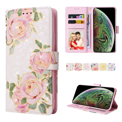 Bronzing Painting RFID Leather Case, For iPhone 12 mini, For iPhone 12 / 12 Pro, For iPhone 12 Pro Max, For iPhone 11, For iPhone 11 Pro, For iPhone 11 Pro Max, For iPhone XS Max, For iPhone XR