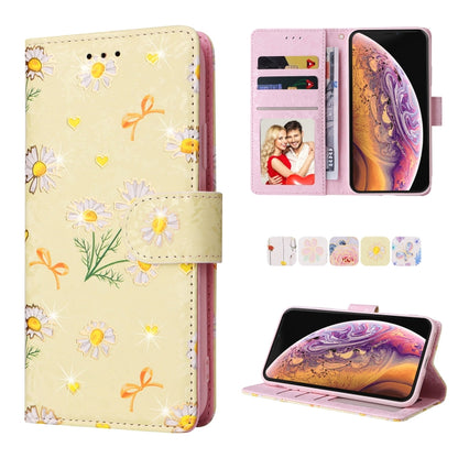 Bronzing Painting RFID Leather Case, For iPhone X / XS, For iPhone 7 Plus / 8 Plus, For iPhone SE 2022 / SE 2020 / 7 / 8
