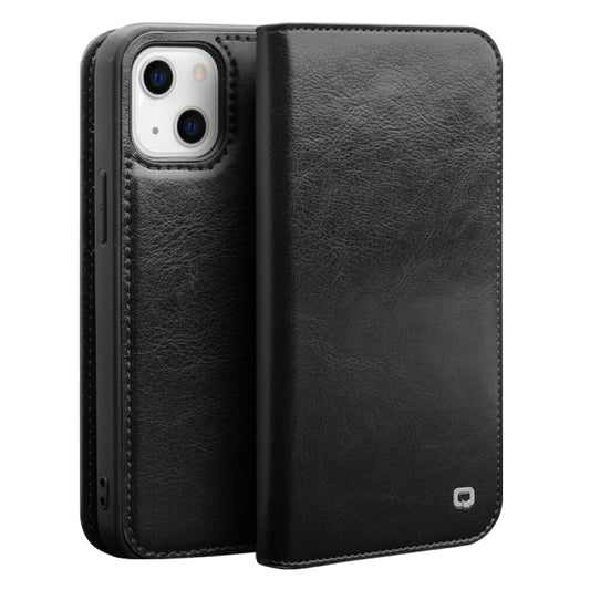 جراب هاتف QIALINO جلدي قابل للطي أفقيًا، مناسب لأجهزة iPhone 14 وiPhone 14 Plus وiPhone 14 Pro وiPhone 14 Pro Max