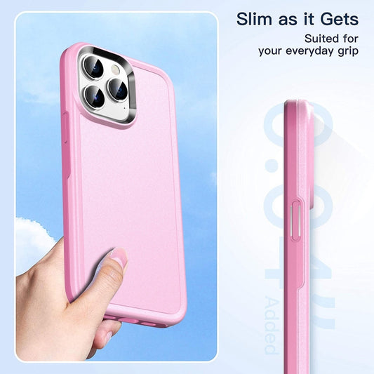 Double Solid Color Armor Phone Case, For iPhone 14 Pro Max, For iPhone 14 Pro, For iPhone 14 Plus, For iPhone 13 Pro Max, For iPhone 13 Pro, For iPhone 13, For iPhone 12 Pro, For iPhone 12