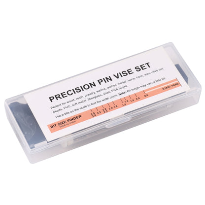 Precision Pin Vise Mini Twist Drill Bits Hand Drill Set, 8009, 8011