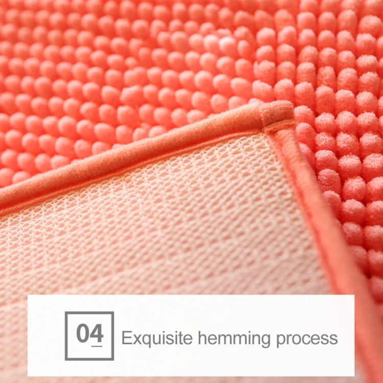 Chenille Non Slip Shaggy Soft Water Absorption Bedroom Bathroom kitchen Carpet Mat, 40 x 120cm