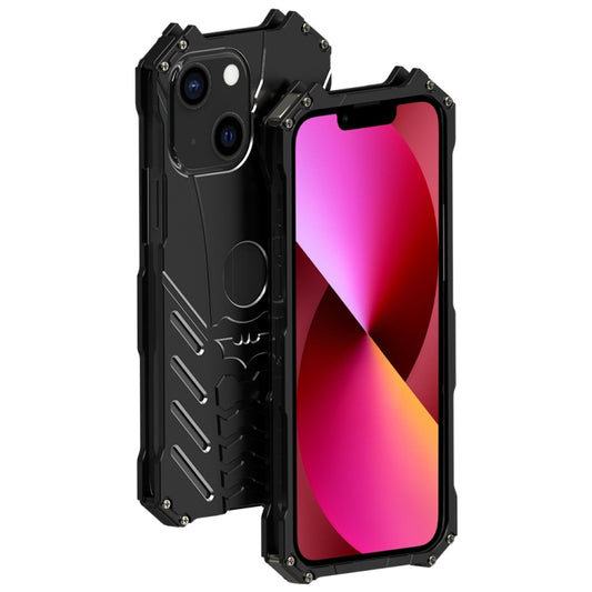 جراب حماية معدني لهاتف محمول من R-JUST Batman، مناسب لأجهزة iPhone 14 وiPhone 14 Plus وiPhone 14 Pro وiPhone 14 Pro Max