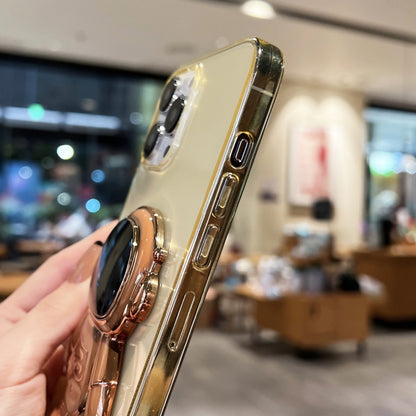 جراب هاتف TPU مطلي بحامل رائد فضاء، مناسب لأجهزة iPhone 13 Pro Max وiPhone 12 وiPhone 12 Pro وiPhone 12 Pro Max وiPhone 11 وiPhone 11 Pro Max