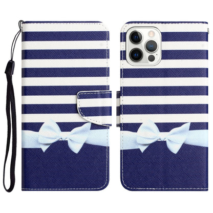 Colored Drawing Leather Phone Case, For iPhone 14, For iPhone 14 Plus, For iPhone 14 Pro