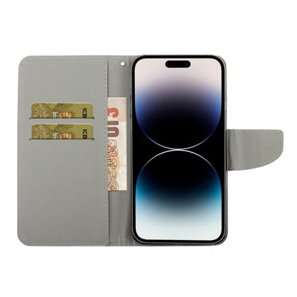 Colored Drawing Leather Phone Case, For iPhone 14 Pro Max, For iPhone 13, For iPhone 13 mini