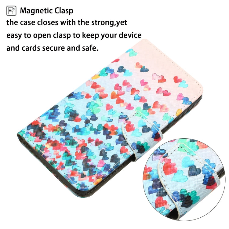 Colored Drawing Leather Phone Case, For iPhone 14 Pro Max, For iPhone 13, For iPhone 13 mini