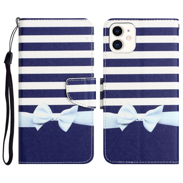 Colored Drawing Leather Phone Case, For iPhone 13 Pro, For iPhone 13 Pro Max, For iPhone 12 mini