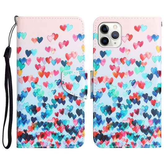 Colored Drawing Leather Phone Case, For iPhone 11 Pro, For iPhone 11 Pro Max, For iPhone XS Max