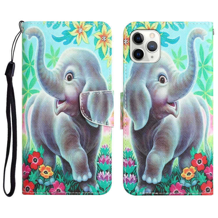 Colored Drawing Leather Phone Case, For iPhone 11 Pro, For iPhone 11 Pro Max, For iPhone XS Max