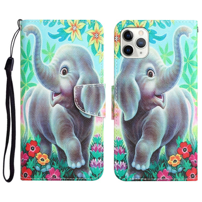Colored Drawing Leather Phone Case, For iPhone 11 Pro, For iPhone 11 Pro Max, For iPhone XS Max
