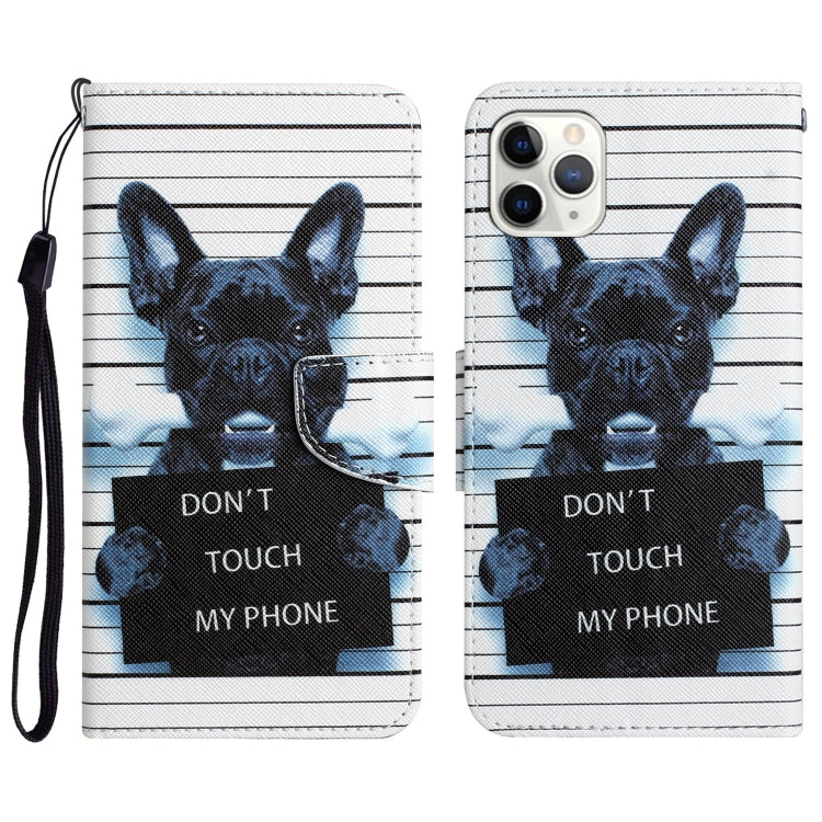 Colored Drawing Leather Phone Case, For iPhone 11 Pro, For iPhone 11 Pro Max, For iPhone XS Max
