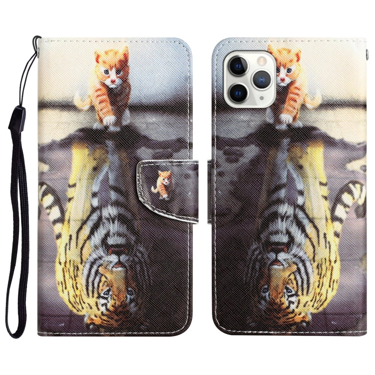 Colored Drawing Leather Phone Case, For iPhone 11 Pro, For iPhone 11 Pro Max, For iPhone XS Max