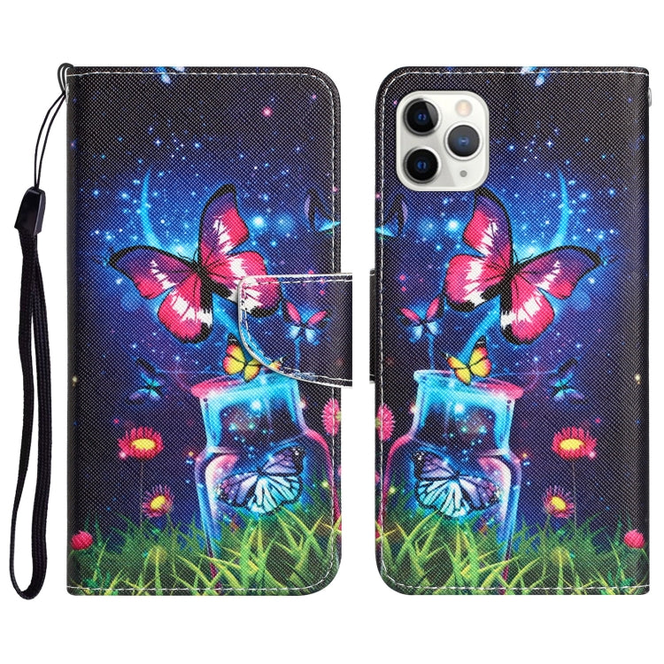 Colored Drawing Leather Phone Case, For iPhone 11 Pro, For iPhone 11 Pro Max, For iPhone XS Max