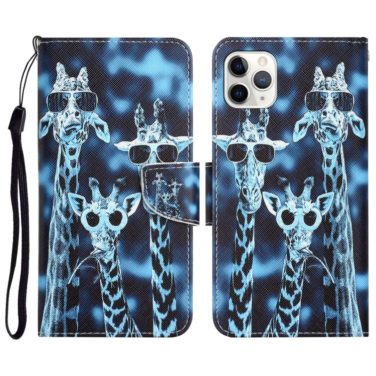 Colored Drawing Leather Phone Case, For iPhone 11 Pro, For iPhone 11 Pro Max, For iPhone XS Max