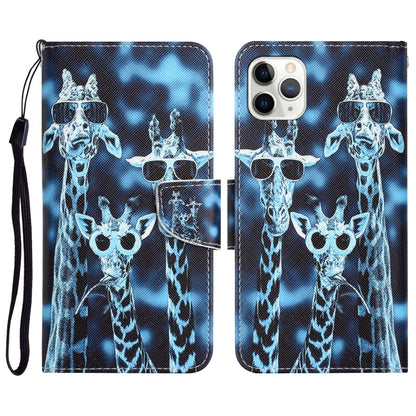 Colored Drawing Leather Phone Case, For iPhone 11 Pro, For iPhone 11 Pro Max, For iPhone XS Max