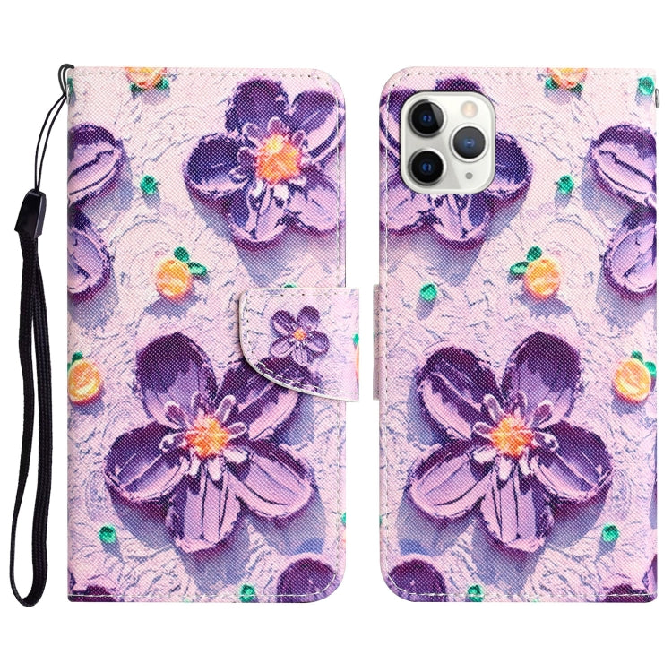 Colored Drawing Leather Phone Case, For iPhone 11 Pro, For iPhone 11 Pro Max, For iPhone XS Max