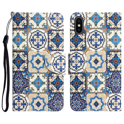 Colored Drawing Leather Phone Case, For iPhone 11 Pro, For iPhone 11 Pro Max, For iPhone XS Max