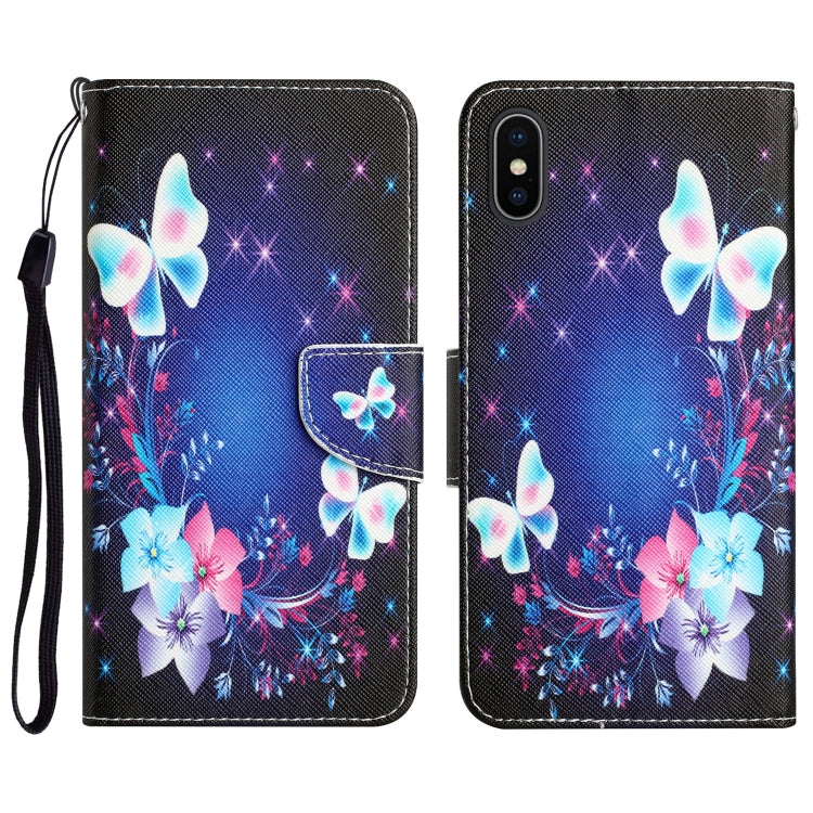 Colored Drawing Leather Phone Case, For iPhone 11 Pro, For iPhone 11 Pro Max, For iPhone XS Max