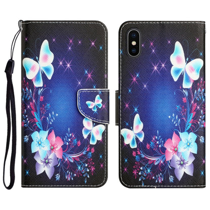 Colored Drawing Leather Phone Case, For iPhone 11 Pro, For iPhone 11 Pro Max, For iPhone XS Max