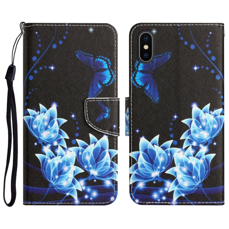 Colored Drawing Leather Phone Case, For iPhone 11 Pro, For iPhone 11 Pro Max, For iPhone XS Max