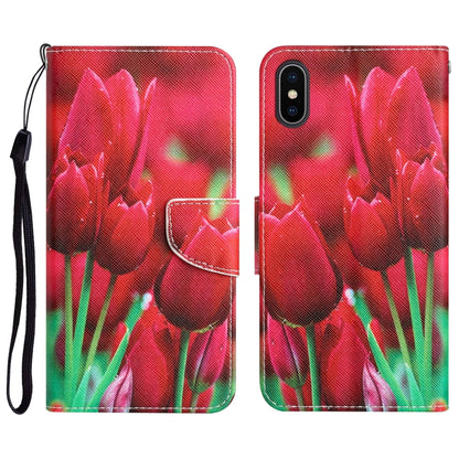 Colored Drawing Leather Phone Case, For iPhone 11 Pro, For iPhone 11 Pro Max, For iPhone XS Max