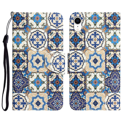 Colored Drawing Leather Phone Case, For iPhone XR, For iPhone X, For iPhone 7 / 8