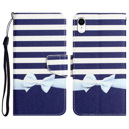 Colored Drawing Leather Phone Case, For iPhone XR, For iPhone X, For iPhone 7 / 8