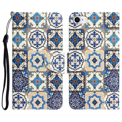 Colored Drawing Leather Phone Case, For iPhone XR, For iPhone X, For iPhone 7 / 8
