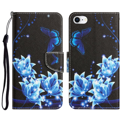 Colored Drawing Leather Phone Case, For iPhone XR, For iPhone X, For iPhone 7 / 8