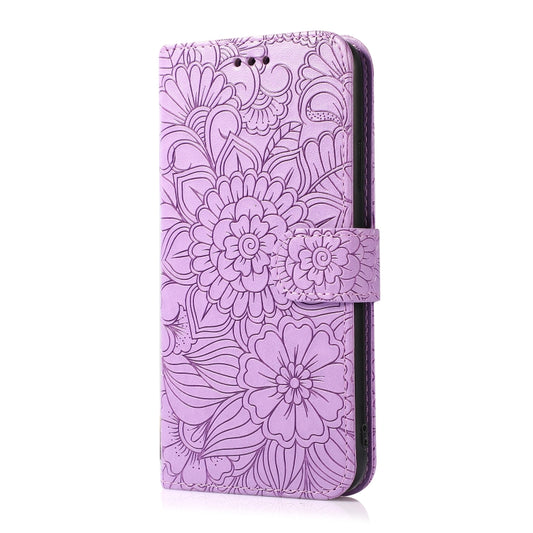 Skin Feel Embossed Sunflower Horizontal Leather Case, For iPhone 13, For iPhone 13 mini, For iPhone 13 Pro, For iPhone 13 Pro Max, For iPhone 14, For iPhone 14 Plus, For iPhone 14 Pro, For iPhone 14 Pro Max