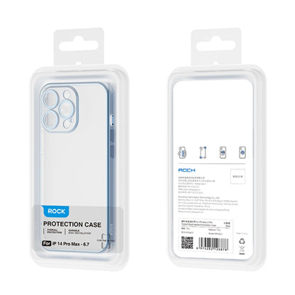 جراب هاتف ROCK مطلي بطبقة من الزجاج المُقشّر، لهاتف iPhone 14 وiPhone 14 Plus
