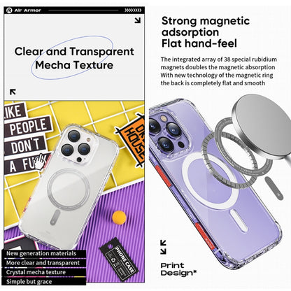 جراب هاتف ROCK Air InShare MagSafe، لهاتف iPhone 14، وiPhone 14 Plus، وiPhone 14 Pro Max