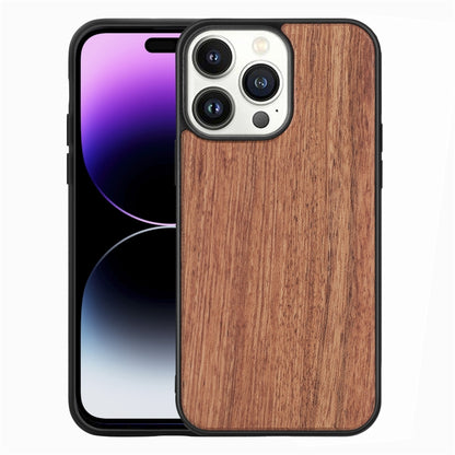 جراب هاتف من مادة TPU + خشب صلب، لهاتف iPhone 14 Pro Max