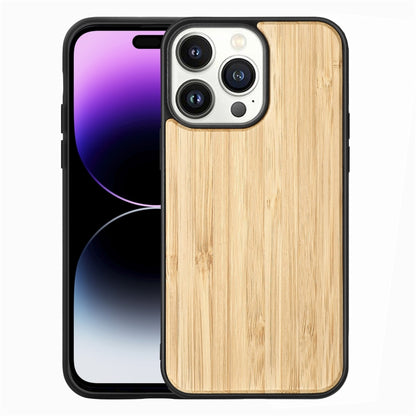جراب هاتف من مادة TPU + خشب صلب، لهاتف iPhone 14 Pro Max