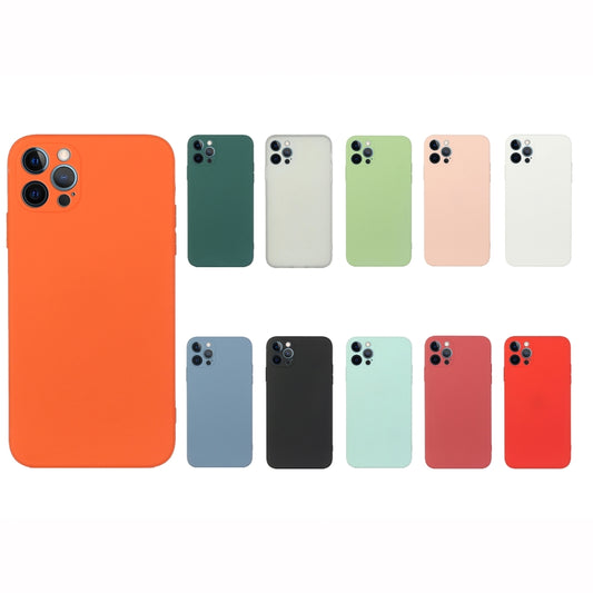 جراب هاتف TPU مقاوم للصدمات بلون سادة وحافة مستقيمة، مناسب لأجهزة iPhone 14 وiPhone 14 Plus وiPhone 14 Pro وiPhone 14 Pro Max