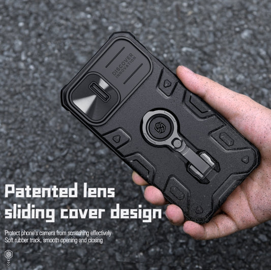NILLKIN Shockproof CamShield Armor Protective Case, For iPhone 14, For iPhone 14 Plus, For iPhone 14 Pro Max