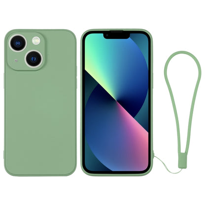 جراب سيليكون للهاتف مع حزام معصم، لهاتف iPhone 14 Pro Max، لهاتف iPhone 13 mini، لهاتف iPhone 13