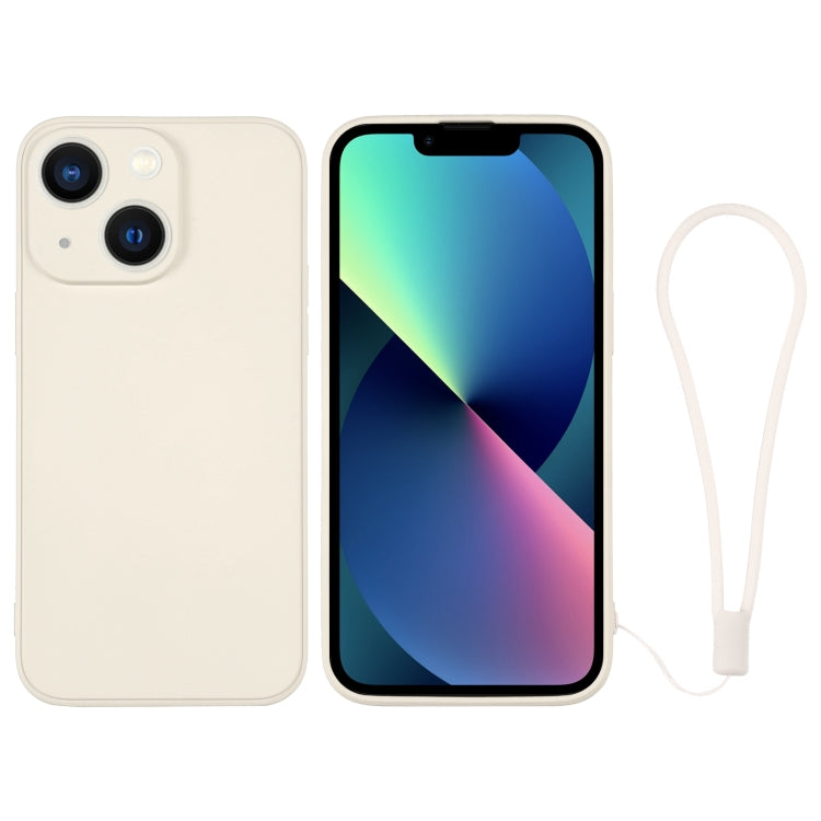 جراب سيليكون للهاتف مع حزام معصم، لهاتف iPhone 14 Pro Max، لهاتف iPhone 13 mini، لهاتف iPhone 13