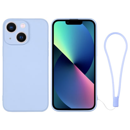 جراب سيليكون للهاتف مع حزام معصم، لهاتف iPhone 14 Pro Max، لهاتف iPhone 13 mini، لهاتف iPhone 13